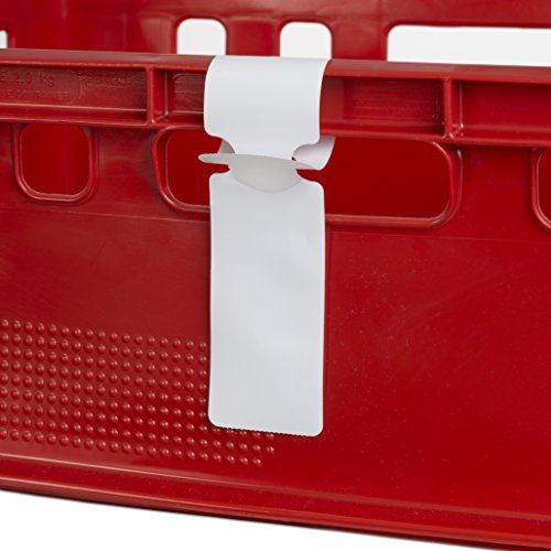 1000 Stück Schlaufenetiketten 50 x 248 mm, weiß