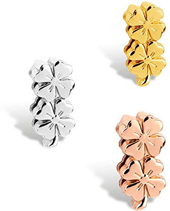 THIORA Charmband Charms | 'Lucky' Anhänger | Lucky Charm | Mesh Armband Charm (Rosegold)