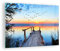 ARTTOR Bilder auf Glas Brücke See Glasbild 70x50cm Wandbilder Dekoration Wohnzimmer Schlafzimmer Küche Deko Klein Wanddeko Bild im Glas Wand Kunstdruck Art Modern Wall Decor Glasdruck GAA70x50-3818