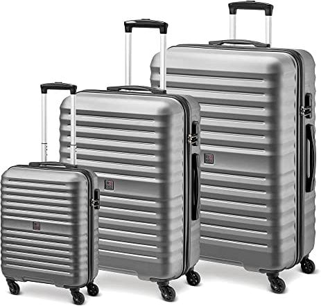 MODO BY RV RONCATO Venus, Set 3 Trolley Unisex – Adulto, Silver, L + M +C