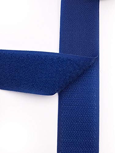 1m Klettband - Klettverschluss - 30mm Breite, 10 Farben (Blau)