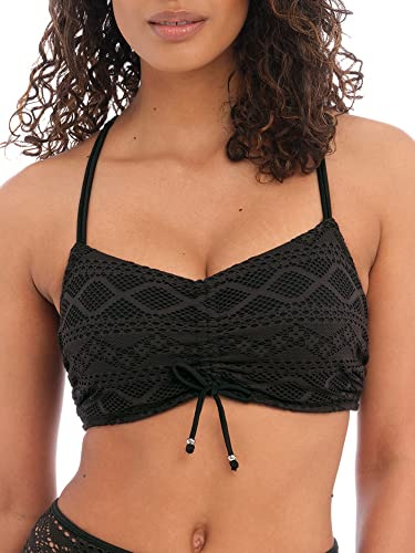 Freya Women's Offbeat Underwire Side Support Bra Full Coverage, Opaque, Black, 36E