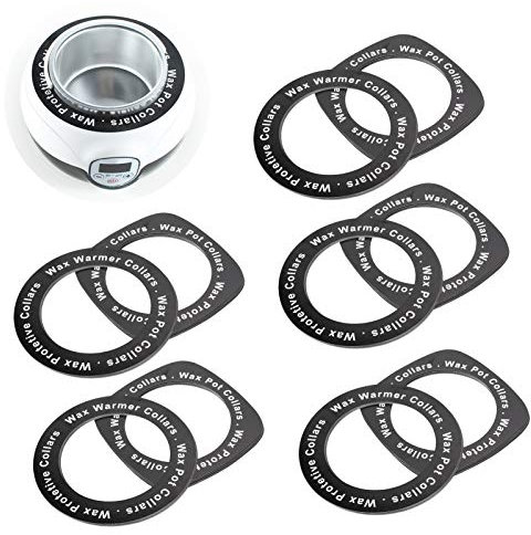 Wax Warmer Collars, Waxing Machine Cleaning Paper Ring Wax Heater Accessories (50pcs Round + 50pcs Quadrate)