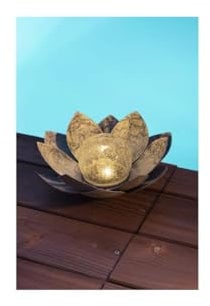 Galix Solar Lotusblüte - Solar Light - Gartenleuchte - Energieeffizienz, Dekorativ