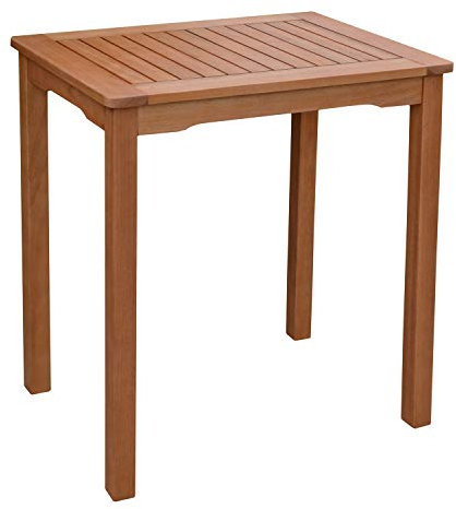 H4L Gartentisch Holztisch 70 x 50 cm Balkontisch Beistelltisch Tisch Terrasse Gartenmöbel