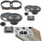 Superauto hi-fi Kit 4 casse CK 165 Woofer Tweeter Griglie supporti + Insonorizzante Portiere Compatibile con Alfa Romeo 147 Anteriore o Posteriore