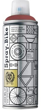 SPRAY.BIKE Fahrrad Lackspray in versch. Farben - KEINE GRUNDIERUNG notwendig - Acryllack/Lack Spray in 400 ml Spraydose, Matt- und Klarlack Optik möglich (Rostrot Rudge, Matt)