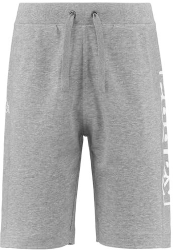 Kappa Herren Bilmer Logo Sporthose, Grey Md Mel, L