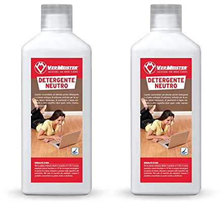 Detergente Neutro Vermeister - Detergente neutro per la pulizia ordinaria di pavimenti in legno verniciato, cotto, marmo, ceramica ed altre superfici calpestabili