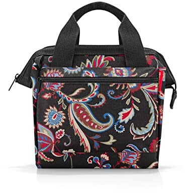 reisenthel allrounder cross paisley black – Kleine Crossbody Bag mit abnehmbarem und verstellbarem Schultergurt – Aus wasserabweisendem Material