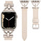 Wearlizer Lederarmband Kompatibel mit Apple Watch Armband 41mm 38mm 40mm 42mm 44mm 45mm 46mm 49mm,Elegant Leder Armband für IWatch Serie Utra 2/1 SE 10 9 8 7 6 5 4 3 2 1,Polarstern/Polarstern