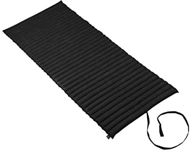 Matte, rollbar ca. 200 x 80 cm, Thaikissen Matte mit Füllung aus 100% Kapok, Oberfläche aus 100% Baumwolle (schwarz)