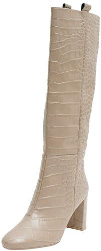 Geox D Pheby 80, Stivali Alti al Ginocchio Donna, Sabbia, 37 EU