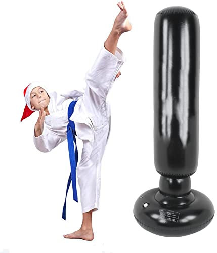 Aufblasbarer Boxsack für Kinder 8-12, 59 Bob Boxdummy für Kinder, Kinder-Boxsack für 3-8 Jahre zum Training von Karate, Taekwondo, MMA und Kickboxen, baut aufgestaute Energie ab