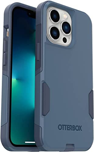 OtterBox Commuter Series Schutzhülle für iPhone 13 Pro, keine Einzelhandelsverpackung, Rock-Skip Way Blue, Apple-Handyhülle, schmale Passform, erhöhter Bildschirm-Stoßfänger, kompatibel mit