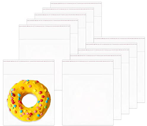 Self Adhesive Cellophane Bags 5 x 5 100pcs Clear Self Adhesive Cello Bags 50µm Transparent Self Sealing Plastic Bags OPP Square Poly Bags for Sweets Bakery Cookies