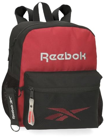 Reebok Portland Kinderwagen-Rucksack, Schwarz, 27 x 32 x 10 cm, Polyester, 8,64 l, Schwarz, Talla única, Wanderrucksack