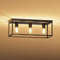Klighten Vintage Schwarz Deckenleuchte 3 Flamming, E27 Retro Industrial Deckenlampe Metall für Flur, Schlafzimmer, Wohnzimmer, Küche, Leuchtmittel nicht Inklusive