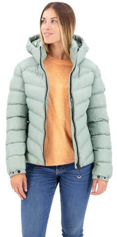 Superdry Damen Fuji Steppjacke mit Kapuze Helles Jadegrün 36