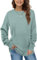 EUHOM Damen Sweatshirt Pullover Basic Langarmshirt Oversize Rundhals Langarm Pulli Herbst Winter Casual Oberteile Tops für Leggings (Hellgrün, M)