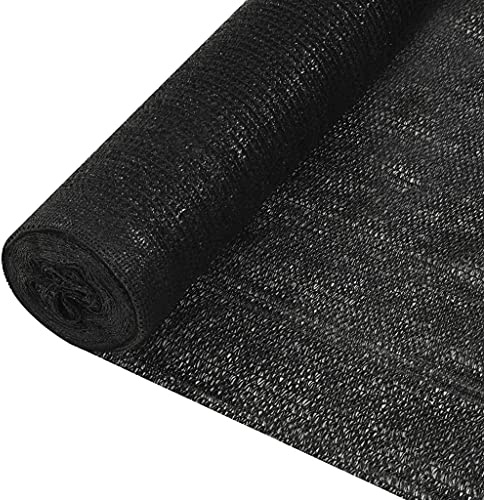ZQQLVOO Sichtschutz Zaun Seitenmarkise Balkonmarkisen Balkonsichtschutz Markise Balkon Zaunblende Schwarz 3.6x50 m HDPE 150 g/m²