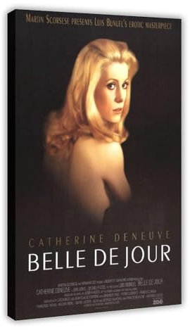 EMIGOS Belle De Jour Filmposter auf Leinwand, Wandkunst, Dekor, Bild, Gemälde für Wohnzimmer, Schlafzimmer, Dekoration, Rahmen-Stil, 20 x 30 cm