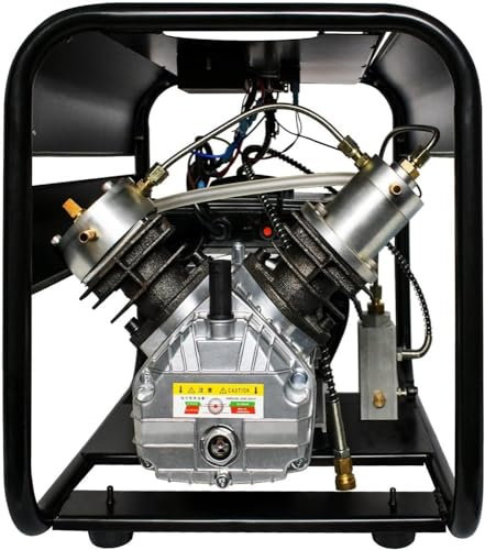 Air Compressor, Scuba Air Compressor, 4500Psi Pcp Air Compressor Portable Double Cylinder, High Pressure Paintball Pump for Air Rifle Gun 6.8L Tank, Paintball Gun 30Mpa