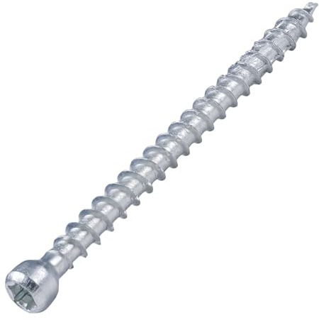 SCREW REBEL Konstruktionsschrauben mit Zylinderkopf, Vollgewinde 8x200 mm - 50 Stück Holzbauschrauben verzinkt mit TX 40 Antrieb - Sparrenschraube, Holzverbinderschraube