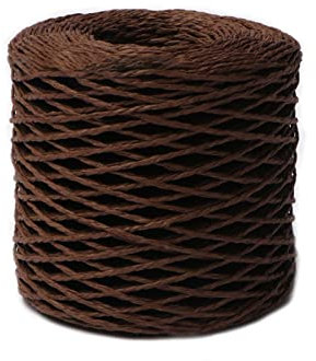Bast, Strohgarn, Baumwollbastgarn, Bast, Seil, DIY-Strickmaterial für Sommerhut, Handtasche, Kissen, Blume, gemütlich