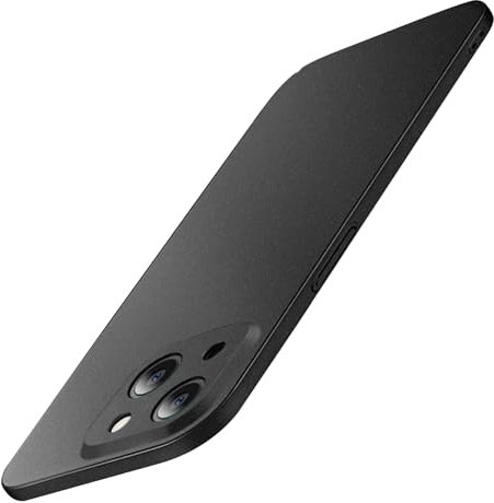 Galful Ultra Dünne Hardcase iPhone 15 Hülle,Slim Leicht Handyhülle iPhone 15 Schutzhülle mit Voll Kameraschutz Anti-Fingerabdruck Matte rutschfest PC Case Cover-Schwarz