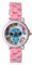 FASHION YO Montre à quartz analogique avec bracelet en acier inoxydable pour filles et enfants, Stitch Rose, Bracelet
