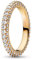 TOFBS Ewigkeit Ringe 925 Sterling Silber Tennisring Cubic Zirconia Ring Freundschaftsringe Promise Rings Stapelbare Daumenring Schmuck Geschenk Für Damen Frauen (Gold,54)