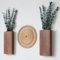 Wlicon Paquete de 2 macetas de Pared de Madera para Flores secas y vegetación Artificial, Soporte para Plantas de Interior, decoración de Pared de Madera para Sala de Estar, Dormitorio, Cocina