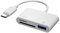 SD Card Reader，USB C to SD Card for iPhone15/ iPad/Mac/Laptop，3 in 1 Type C Camera Memory Card Adapter for iPhone 15/iPad Pro/MacBook, Galaxy, MicroSD/SD