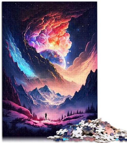 Puzzle Nebula Voyager Landscapeca 1000-teiliges Puzzle aus Holz, Familienspiel, Stressabbau, schwieriges Herausforderungspuzzle (50 x 75 cm)