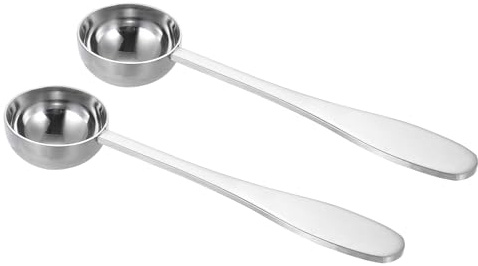 QUARKZMAN 2 st 7,5 ml tesked tedispenser sked silver | Rostfritt stål, lös