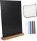 VILLFUL 1 Satz Handgemalte Tafel stand Kreidetafel für Kinder Holztafel für Dekoration Memoboard Tafel für Lebensmitteletiketten staffelei hochzeitsdeko Desktop-Tafel Kreidetafel-Set Acryl