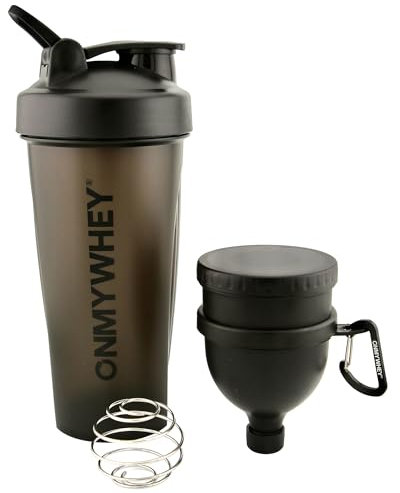 ONMYWHEY Shaker Bottle 20oz + Protein Powder Funnel 120ml