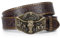 LEACOOLKEY Western Cowboy Ledergürtel für Männer Frauen Cowgirl Western Das Land Gürtel Herren Schnalle Gürtel für Jeans Hosen