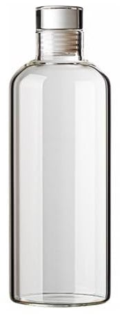 Vllcsla Bottiglia d'Acqua Vetro 1000ml, 750ml, 500 ml, Bottiglia d'Acqua Vetro a Tenuta Stagna, con Tappo, Riutilizzabile, per Vino, Bevande, Liquidi, Borosilicato Glass Bottles