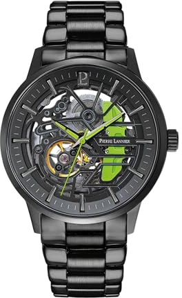 Pierre Lannier - Armbanduhr Automatic Paddock - Automatic Uhrwerk - Gehäusedicke: 12.3 mm - Gehäusebreite: 43 mm - Edelstahl - 5 ATM