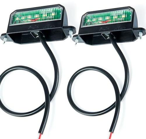 ETUKER 2x Kennzeichenbeleuchtung LED 12v 24v Nummernschildbeleuchtung für LKW PKW Anhänger