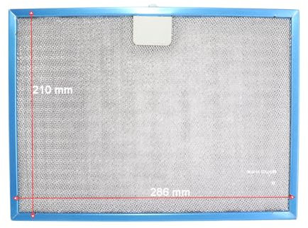 Marel Shop® - Filtro Metallico in Allumino 210 x 286 mm per Cappa compatibile con Faber per Modelli: IN-NOVA SMART X A90 - DIVINA SENSOR X A90 - IN-NOVA SMART X A90 S/I - IN-NOVA SMART X A90 S.I 305.0
