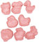 FUNOMOCYA 1 Ensemble Set de Emporte Animaux de Ferme Moules à Biscuits pour Décoration de Gâteaux Outils de Cuisine pour Adultes