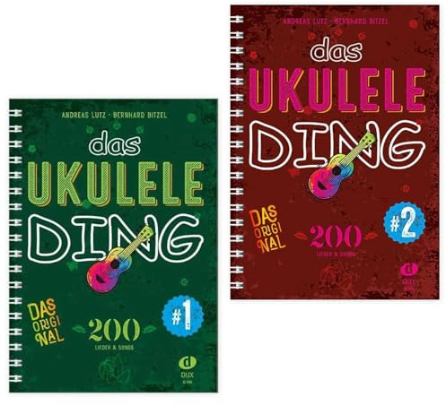 Starterset: Das Ukulele-Ding Band 1 + Band 2 + Soundman Pflegetuch aus Mikrofaser + 2 Gitarrenpleks