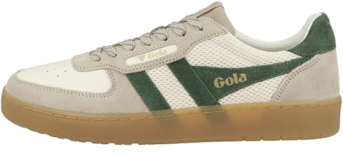 Gola Men's Hawk '83 Sneaker, Off White/Bone/Evergreen/Gum, 10 UK