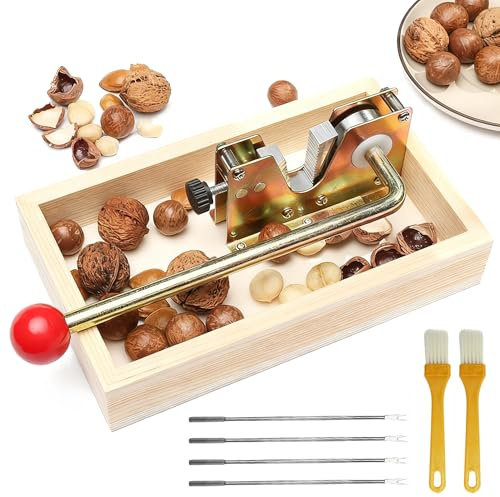 Schiaccianoci a Leva Regolabile - Aprinoci senza Sforzo per Noci, Nocciole, Noci di Pecan, Noci di Macadamia e Noci del Brasile - Facile da Usare