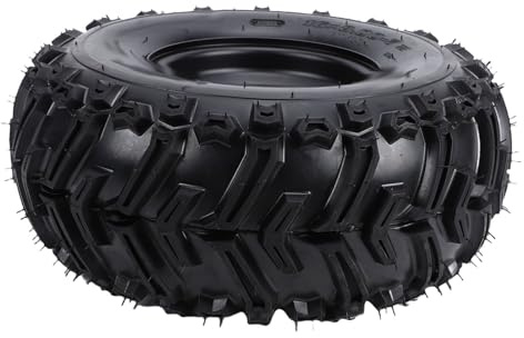 KIMISS 16x8 7 Tubeless-Reifen Robustes, Pannensicheres All-Terrain-Rad mit Felge für ATV UTV Quad Go Kart Cart Rasenmäher 7 Zoll 16x8 7 Reifen- und Radbaugruppe 3-Loch-Nabe