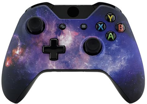 eXtremeRate Case für Xbox One Controller, DIY-Ersatz Gehäuse Front Hülle Faceplate Shell Zubehör für Xbox One Standard Controller Modell 1537/1697-Sternenhimmel A
