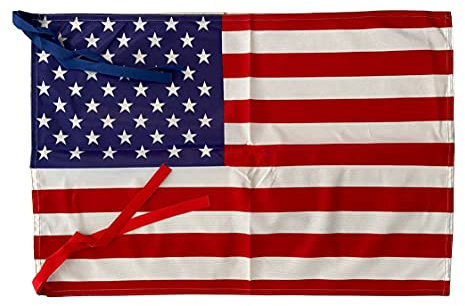 NS Bandiere Bandiera USA Americana Stati Uniti cm 100x150 in Tessuto Stamina Resistente di 220gr m² [Allaccio a Scelta]